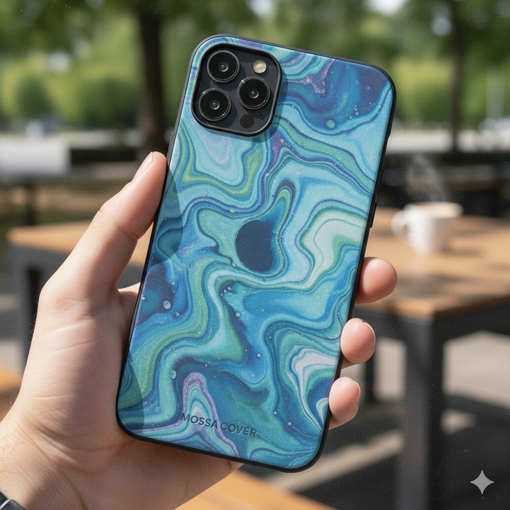 Funda iPhone 15 MagSafe – Mossa Cover con estampado líquido